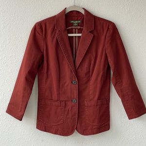 EDDIE BAUER  Rust colored blazer jacket‎ SZ  4